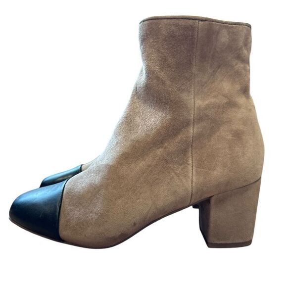 Revolve Steve Madden Jaslynn Suede Leather Block Heel Bootie Ankle Boots NWOT - Picture 8 of 12